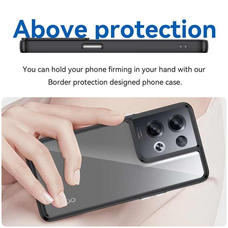 Custodia per telefono in acrilico + TPU serie colorata, For OPPO Reno8 Pro+ 5G, For OPPO Reno8 Pro India