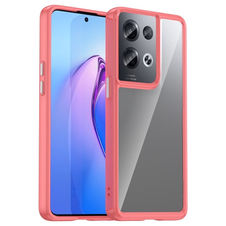 Custodia per telefono in acrilico + TPU serie colorata, For OPPO Reno8 Pro+ 5G, For OPPO Reno8 Pro India