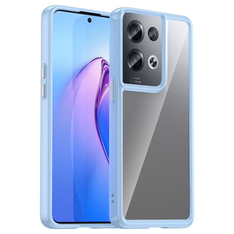 Custodia per telefono in acrilico + TPU serie colorata, For OPPO Reno8 Pro+ 5G, For OPPO Reno8 Pro India