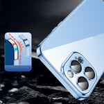 Custodia per telefono con occhiali in vetro elettrolitico, For iPhone 14, For iPhone 14 Plus, For iPhone 14 Pro, For iPhone 14 Pro Max, For iPhone 13, For iPhone 13 Pro Max