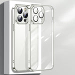 Custodia per telefono con occhiali in vetro elettrolitico, For iPhone 14, For iPhone 14 Plus, For iPhone 14 Pro, For iPhone 14 Pro Max, For iPhone 13, For iPhone 13 Pro Max