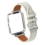 Cinturino integrato con cassa in metallo in vera pelle, For Xiaomi Mi Watch Lite / Redmi Watch, For Xiaomi Redmi Watch 2, For Xiaomi Redmi Watch 2 Lite