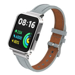 Cinturino integrato con cassa in metallo in vera pelle, For Xiaomi Mi Watch Lite / Redmi Watch, For Xiaomi Redmi Watch 2, For Xiaomi Redmi Watch 2 Lite