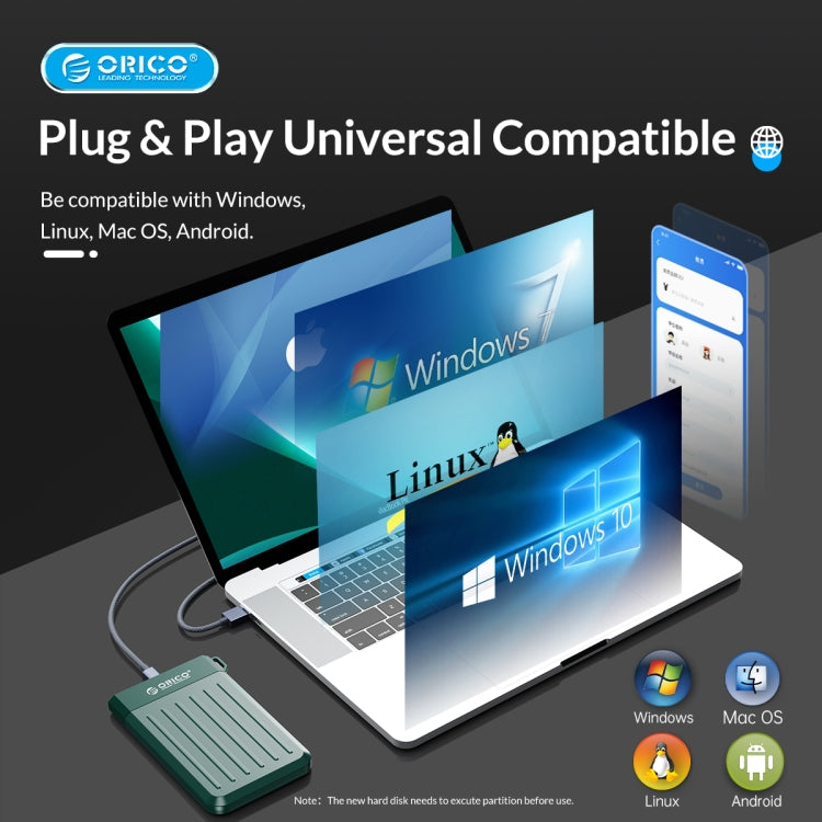 Custodia per disco rigido Micro-B USB 3.0 ORICO da 2,5 pollici