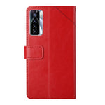 HT01 Cassa del telefono di cuoio di vibrazione del modello a forma di Y, For Tecno Camon 17 Pro, For Tecno Camon 17P, For Tecno Camon 18i, For Tecno Camon 18P