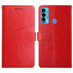 HT01 Cassa del telefono di cuoio di vibrazione del modello a forma di Y, For Tecno Camon 17 Pro, For Tecno Camon 17P, For Tecno Camon 18i, For Tecno Camon 18P