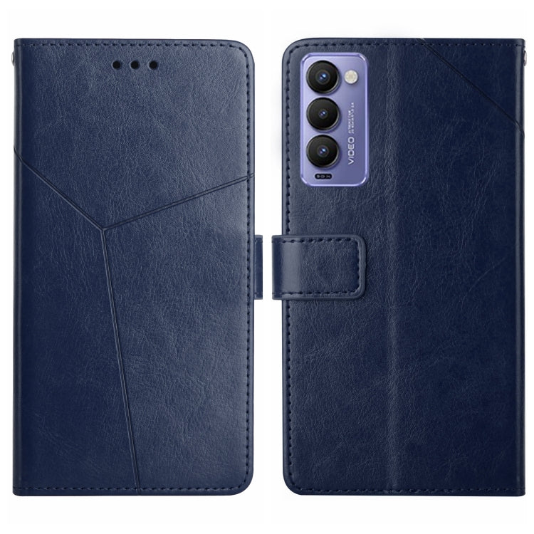HT01 Cassa del telefono di cuoio di vibrazione del modello a forma di Y, For Tecno Camon 17 Pro, For Tecno Camon 17P, For Tecno Camon 18i, For Tecno Camon 18P
