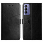 HT01 Cassa del telefono di cuoio di vibrazione del modello a forma di Y, For Tecno Camon 17 Pro, For Tecno Camon 17P, For Tecno Camon 18i, For Tecno Camon 18P