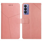 HT01 Cassa del telefono di cuoio di vibrazione del modello a forma di Y, For Tecno Camon 17 Pro, For Tecno Camon 17P, For Tecno Camon 18i, For Tecno Camon 18P