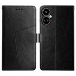 HT01 Cassa del telefono di cuoio di vibrazione del modello a forma di Y, For Tecno Camon 19 4G, For Tecno Camon 19 Pro 4G/5G, For Tecno Pova 2, For Tecno Spark 8