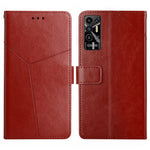 HT01 Cassa del telefono di cuoio di vibrazione del modello a forma di Y, For Tecno Camon 19 4G, For Tecno Camon 19 Pro 4G/5G, For Tecno Pova 2, For Tecno Spark 8