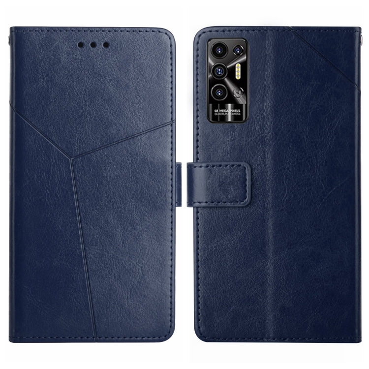 HT01 Cassa del telefono di cuoio di vibrazione del modello a forma di Y, For Tecno Camon 19 4G, For Tecno Camon 19 Pro 4G/5G, For Tecno Pova 2, For Tecno Spark 8
