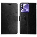 HT01 Cassa del telefono di cuoio di vibrazione del modello a forma di Y, For Tecno Camon 19 4G, For Tecno Camon 19 Pro 4G/5G, For Tecno Pova 2, For Tecno Spark 8