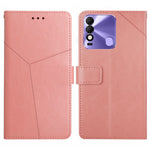 HT01 Cassa del telefono di cuoio di vibrazione del modello a forma di Y, For Tecno Camon 19 4G, For Tecno Camon 19 Pro 4G/5G, For Tecno Pova 2, For Tecno Spark 8