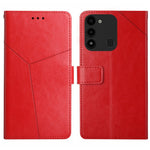 HT01 Cassa del telefono di cuoio di vibrazione del modello a forma di Y, For Tecno Spark Go 2022
