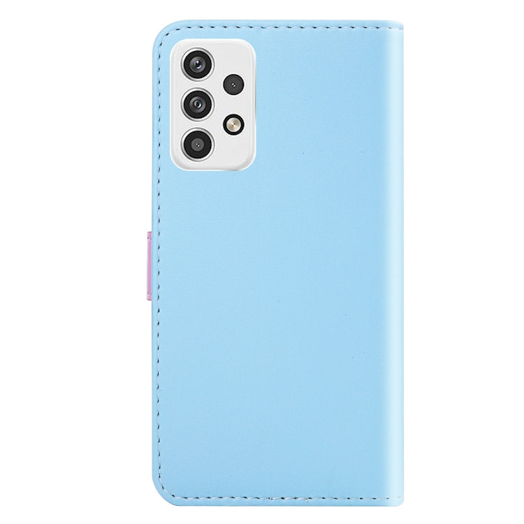 Custodia per cellulare in pelle Flip orizzontale con cuciture tricolori, For Samsung Galaxy M13 4G, For Samsung Galaxy M23 5G