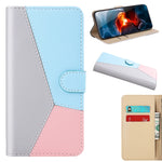 Custodia per cellulare in pelle Flip orizzontale con cuciture tricolori, For Samsung Galaxy M13 4G, For Samsung Galaxy M23 5G
