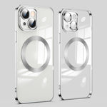 Custodia per telefono galvanizzata MagSafe con protezione dell'obiettivo, For iPhone 14, For iPhone 14 Plus, For iPhone 14 Pro