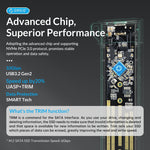 Custodia SSD SATA ORICO-USB3.1 Gen1 Type-C 6Gbps M.2