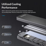 Custodia SSD M.2 SATA USB 3.1 Gen1 Type-C 6Gbps 2TB Nero