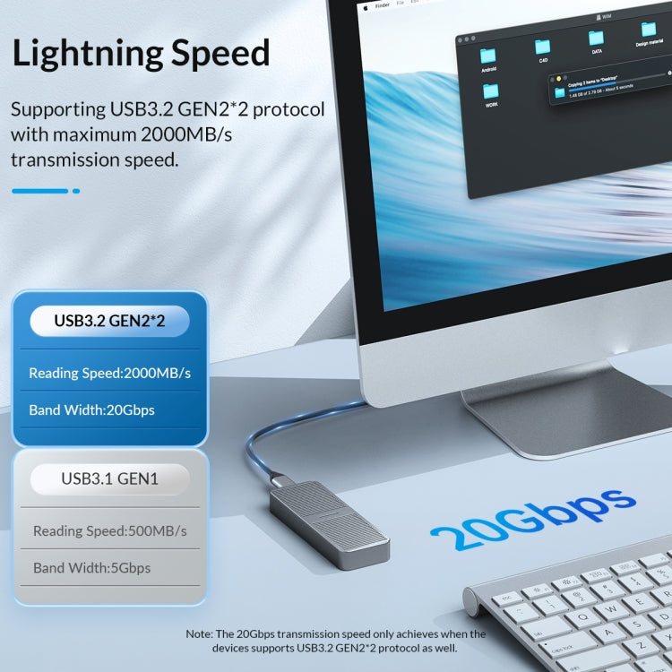Alloggiamento SSD ORICO M.2 NGFF 6 Gbps, M.2 NGFF (Gold), M.2 NGFF (Silver), M.2 NGFF (Grey)