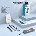Alloggiamento SSD ORICO M.2 NGFF 6 Gbps, M.2 NGFF (Gold), M.2 NGFF (Silver), M.2 NGFF (Grey)