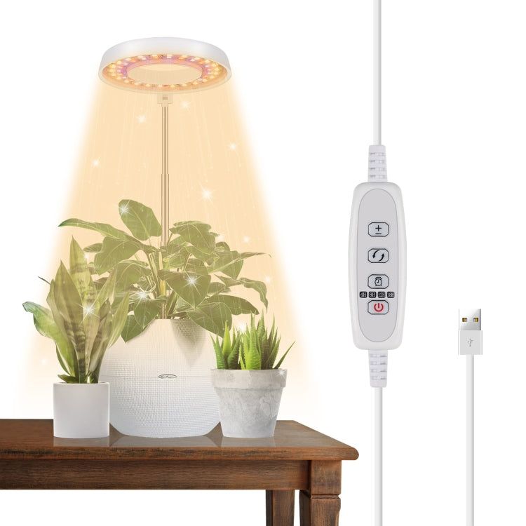 10W 48 LED Pianta grassa Grow Fill Light, Angel Ring, Bee, Round Tube