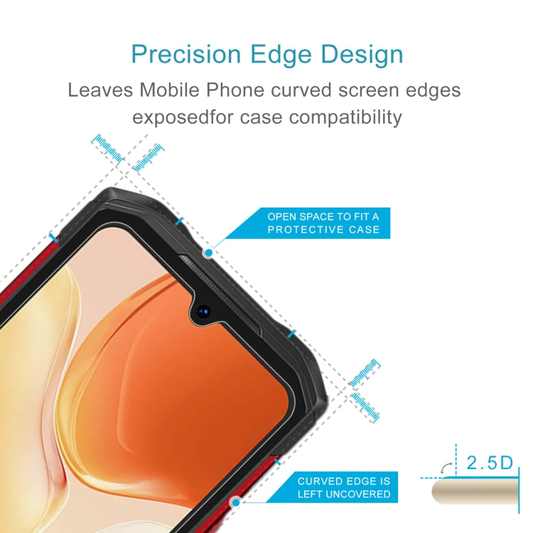 10 pellicole in vetro temperato da 0,26 mm 9H 2,5D, For DOOGEE S89 (10 PCS)