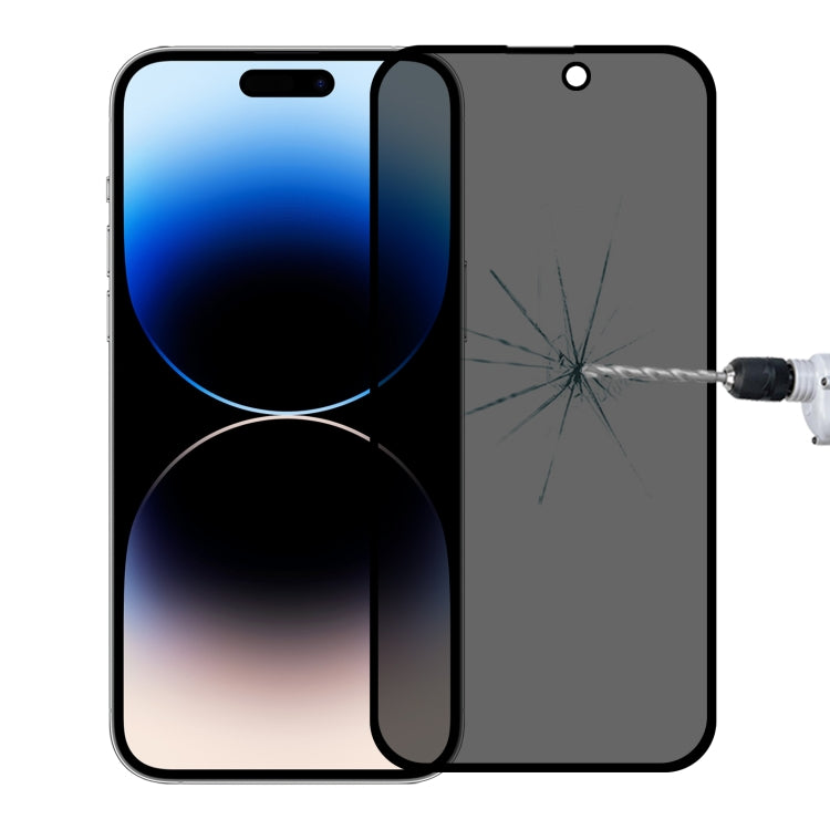 Pellicola in vetro temperato resistente all'usura con rivestimento in olio al plasma anti-sbirciatina, For iPhone 14 Pro (1 PC), For iPhone 14 Pro Max (1 PC)