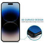 25 PZ Pellicola in vetro temperato resistente all'usura con rivestimento in olio al plasma anti-peeping, For iPhone 14 Pro (25 PCS), For iPhone 14 Pro Max (25 PCS)