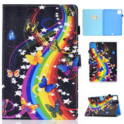 Custodia in pelle piatta sinistra e destra in TPU con filo da cucito con funzione sleep e slot per schede e fibbia Striscia antiscivolo e copri penna, For iPad Pro 11 2020