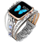 Cinturino per gioielli per Apple Watch Series, 7 45mm / 6&SE&5&4 44mm / 3&2&1 42mm, 7 41mm / 6&SE&5&4 40mm / 3&2&1 38mm