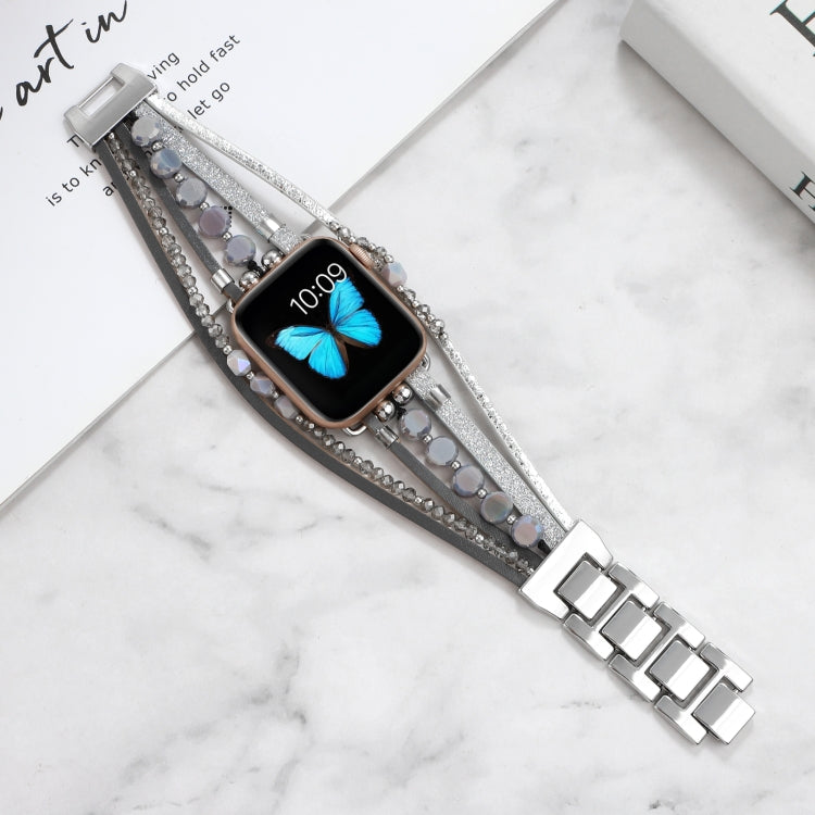 Cinturino per gioielli per Apple Watch Series, 7 45mm / 6&SE&5&4 44mm / 3&2&1 42mm, 7 41mm / 6&SE&5&4 40mm / 3&2&1 38mm