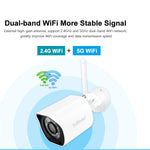 SriHome SH034 5.0MP Mini Dual 2.4 / 5G WiFi Esterna Impermeabile Video Sorveglianza Colore Visione Notturna Sicurezza CCTV Cam, US Plug, EU Plug, UK Plug, AU Plug