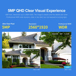 SriHome SH034 5.0MP Mini Dual 2.4 / 5G WiFi Esterna Impermeabile Video Sorveglianza Colore Visione Notturna Sicurezza CCTV Cam, US Plug, EU Plug, UK Plug, AU Plug
