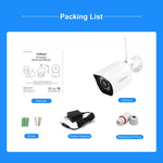 SriHome SH034 5.0MP Mini Dual 2.4 / 5G WiFi Esterna Impermeabile Video Sorveglianza Colore Visione Notturna Sicurezza CCTV Cam, US Plug, EU Plug, UK Plug, AU Plug
