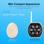 SriHome SH034 5.0MP Mini Dual 2.4 / 5G WiFi Esterna Impermeabile Video Sorveglianza Colore Visione Notturna Sicurezza CCTV Cam, US Plug, EU Plug, UK Plug, AU Plug