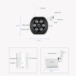 SriHome SH034 5.0MP Mini Dual 2.4 / 5G WiFi Esterna Impermeabile Video Sorveglianza Colore Visione Notturna Sicurezza CCTV Cam, US Plug, EU Plug, UK Plug, AU Plug