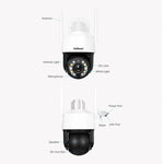 Telecamera WiFi 5MP Zoom ottico 20x impermeabile AI