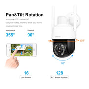 SriHome SH041 5.0MP 20X Zoom ottico 2.4G/5G WiFi Impermeabile AI Monitoraggio automatico H.265 Videosorveglianza, US Plug, EU Plug, UK Plug, AU Plug
