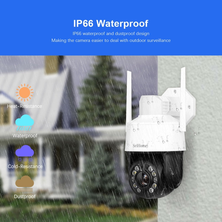 Telecamera WiFi 5MP Zoom ottico 20x impermeabile AI