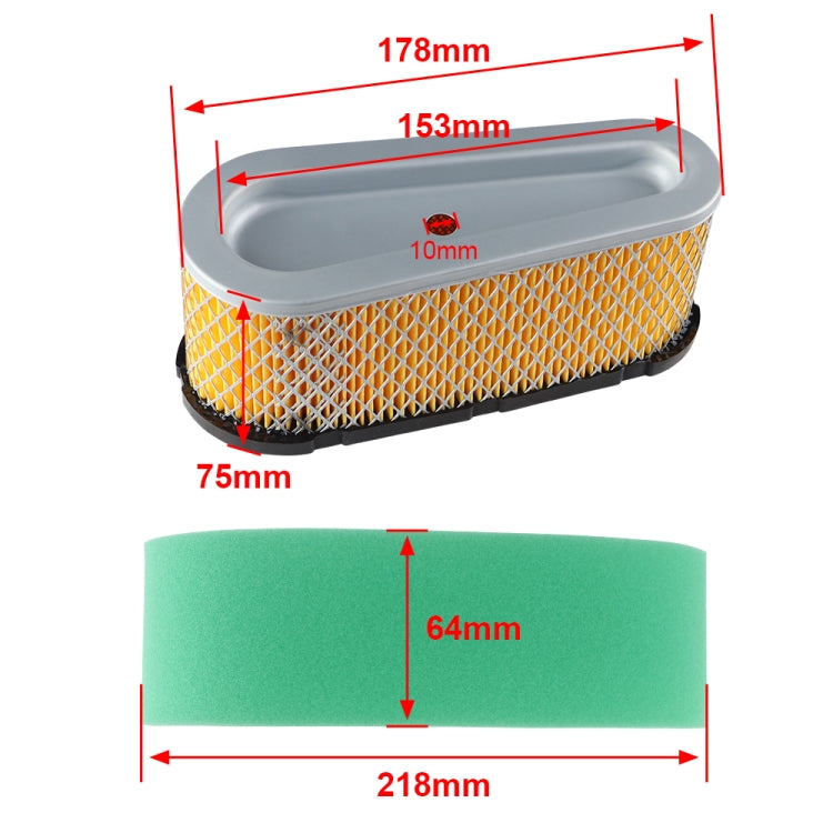 Pulitore filtro aria per Briggs & Stratton 496894S 493909S 272403S, For Briggs & Stratton 272403S
