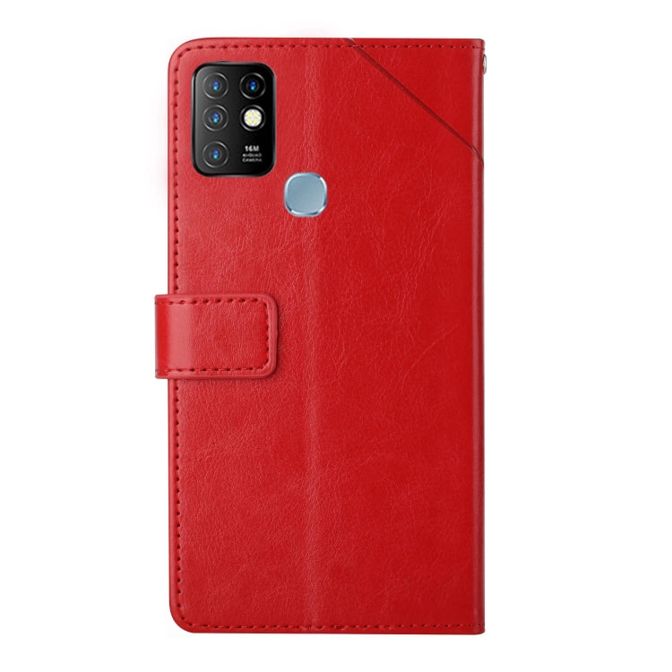 HT01 Cassa del telefono di cuoio di vibrazione del modello a forma di Y, For Infinix Hot 10, For Infinix Hot 10i/Smart 5 Pro, For Infinix Hot 10s/10T, For Infinix Hot 11