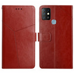 HT01 Cassa del telefono di cuoio di vibrazione del modello a forma di Y, For Infinix Hot 10, For Infinix Hot 10i/Smart 5 Pro, For Infinix Hot 10s/10T, For Infinix Hot 11