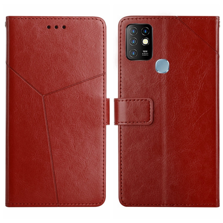 HT01 Cassa del telefono di cuoio di vibrazione del modello a forma di Y, For Infinix Hot 10, For Infinix Hot 10i/Smart 5 Pro, For Infinix Hot 10s/10T, For Infinix Hot 11