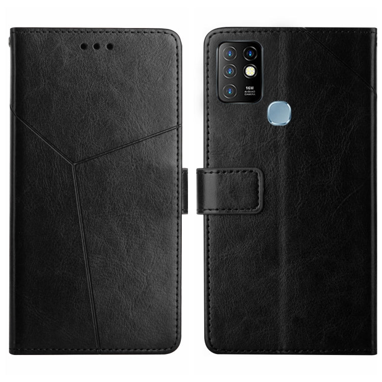 HT01 Cassa del telefono di cuoio di vibrazione del modello a forma di Y, For Infinix Hot 10, For Infinix Hot 10i/Smart 5 Pro, For Infinix Hot 10s/10T, For Infinix Hot 11