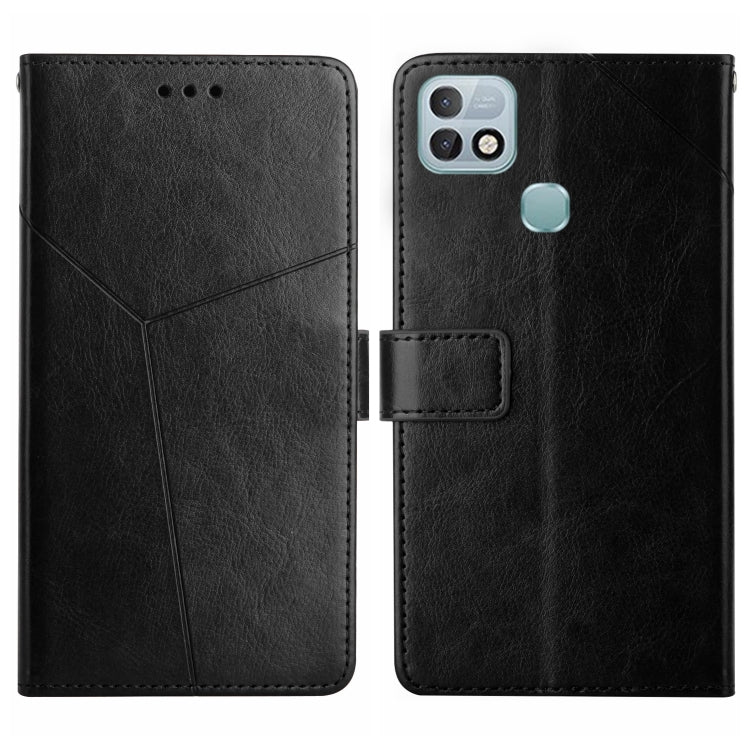 HT01 Cassa del telefono di cuoio di vibrazione del modello a forma di Y, For Infinix Hot 10, For Infinix Hot 10i/Smart 5 Pro, For Infinix Hot 10s/10T, For Infinix Hot 11