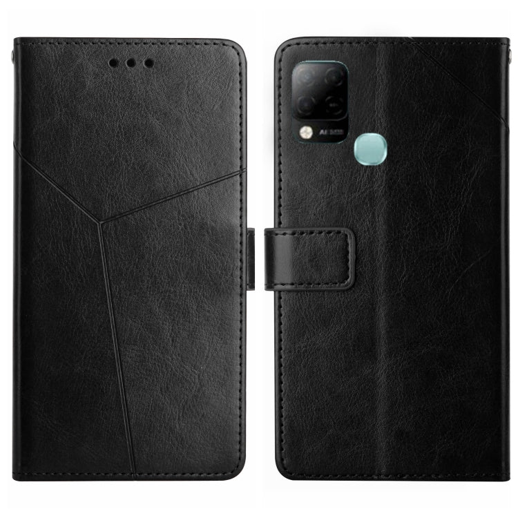 HT01 Cassa del telefono di cuoio di vibrazione del modello a forma di Y, For Infinix Hot 10, For Infinix Hot 10i/Smart 5 Pro, For Infinix Hot 10s/10T, For Infinix Hot 11