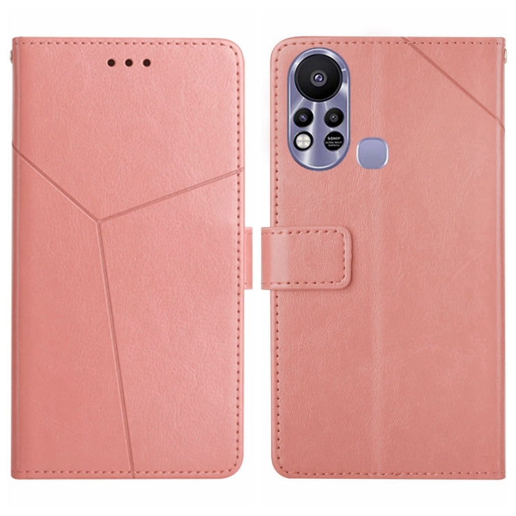 HT01 Cassa del telefono di cuoio di vibrazione del modello a forma di Y, For Infinix Hot 11s, For Infinix Hot 12, For Infinix Hot 12 Play, For Infinix Hot 12i