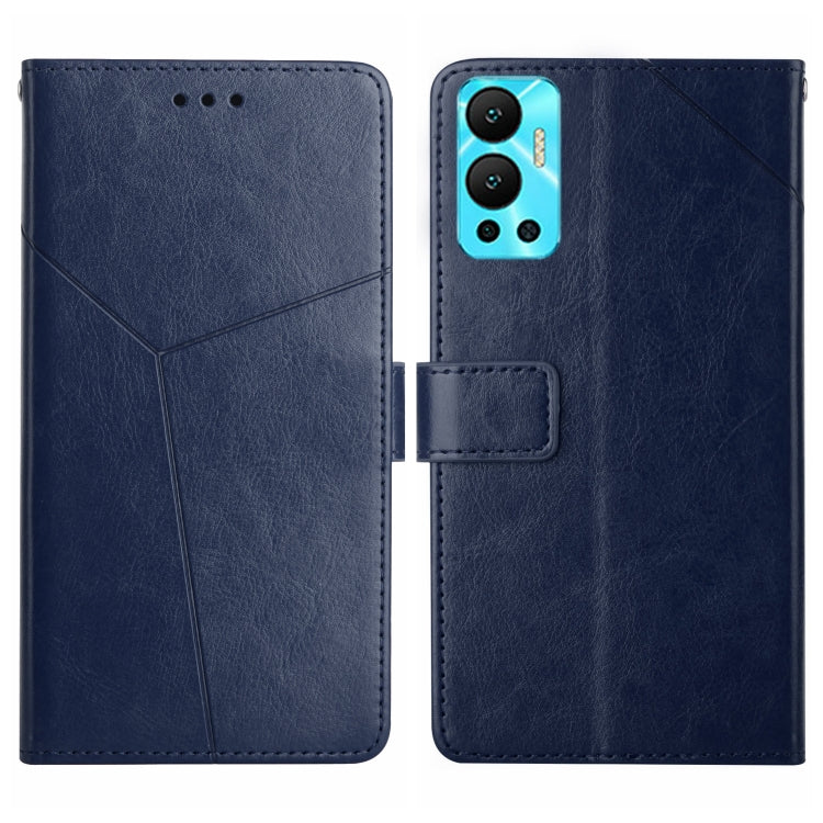 HT01 Cassa del telefono di cuoio di vibrazione del modello a forma di Y, For Infinix Hot 11s, For Infinix Hot 12, For Infinix Hot 12 Play, For Infinix Hot 12i